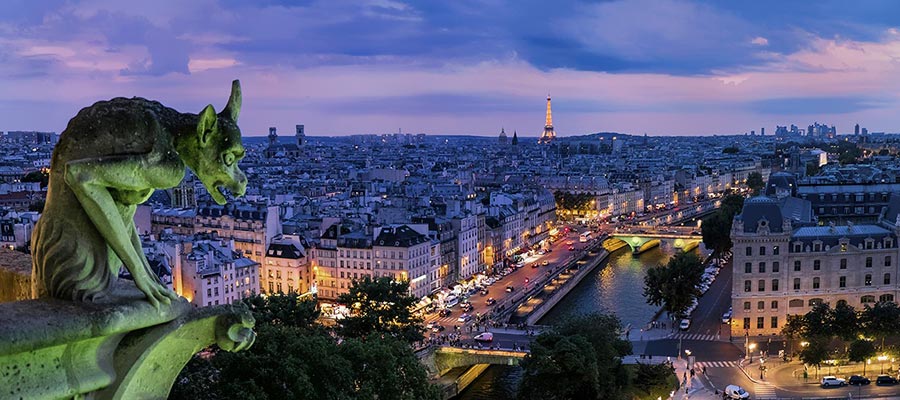 Bela vista da Notre Dame de Paris