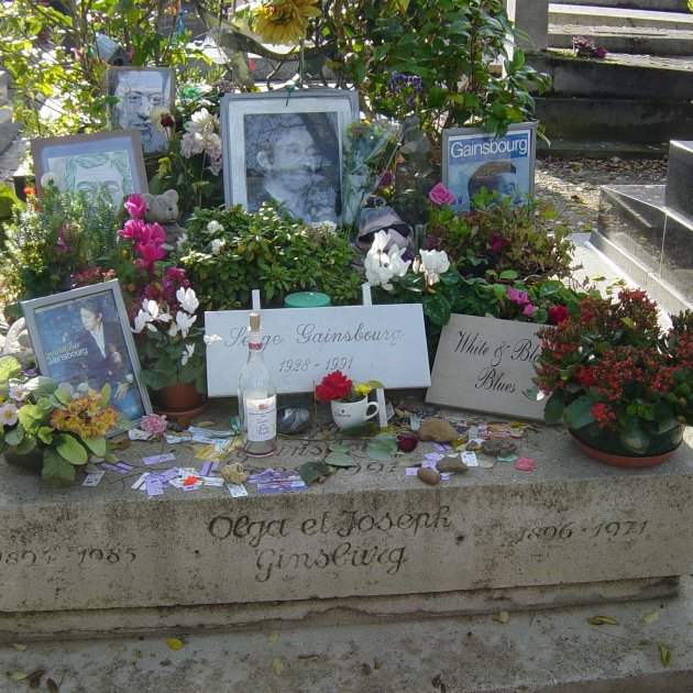 Cimetière Montparnasse Tombe Gainsbourg