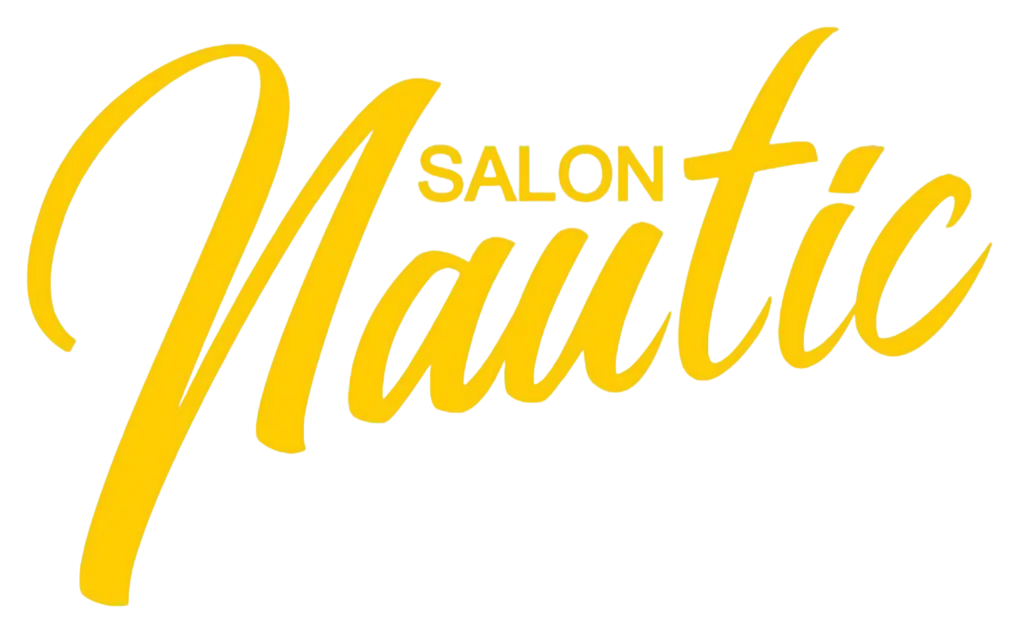 Logo Salon Nautic jaune vif