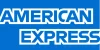 Logo American Express sur fond bleu